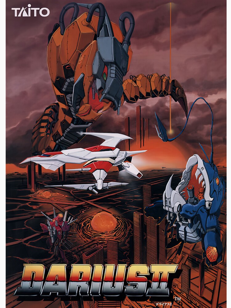 Darius 2 Arcade Retro Gaming Poster by Retr0Tshirts