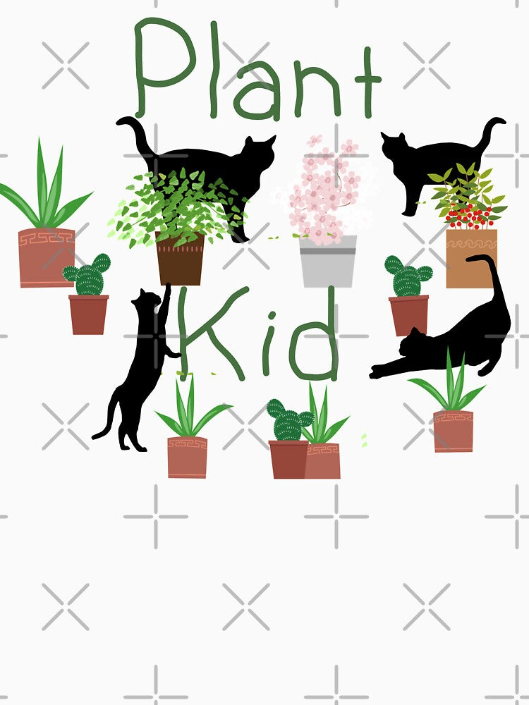 Cat Watering Plants-Plants Grow at Your Own Pace-Plant Kid by DiensDesign