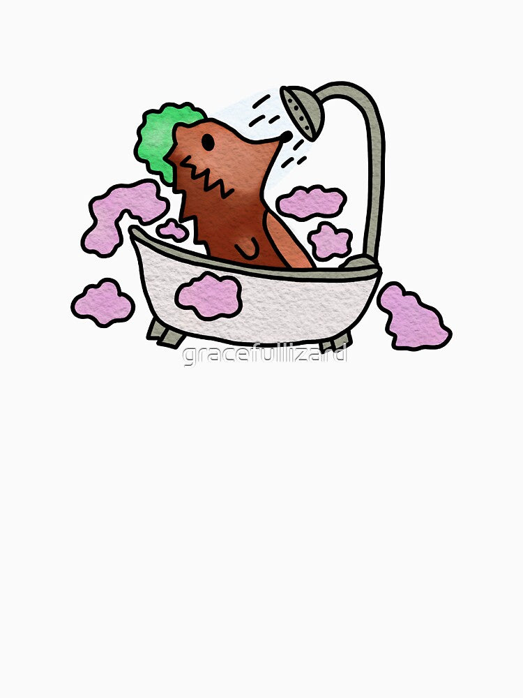 Bubble Bath Hog by gracefullizard