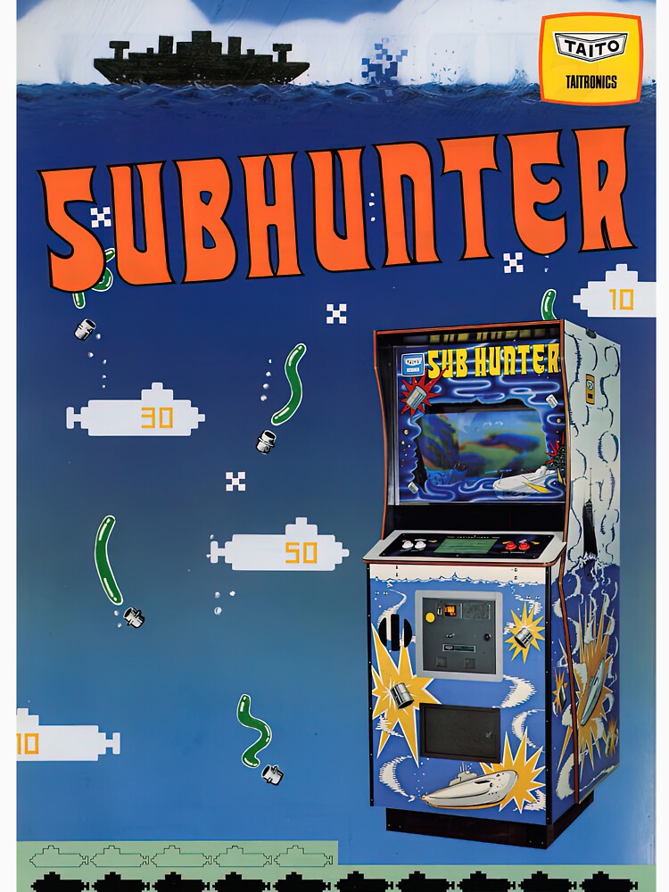 SubHunter Arcade Game by Retr0Tshirts