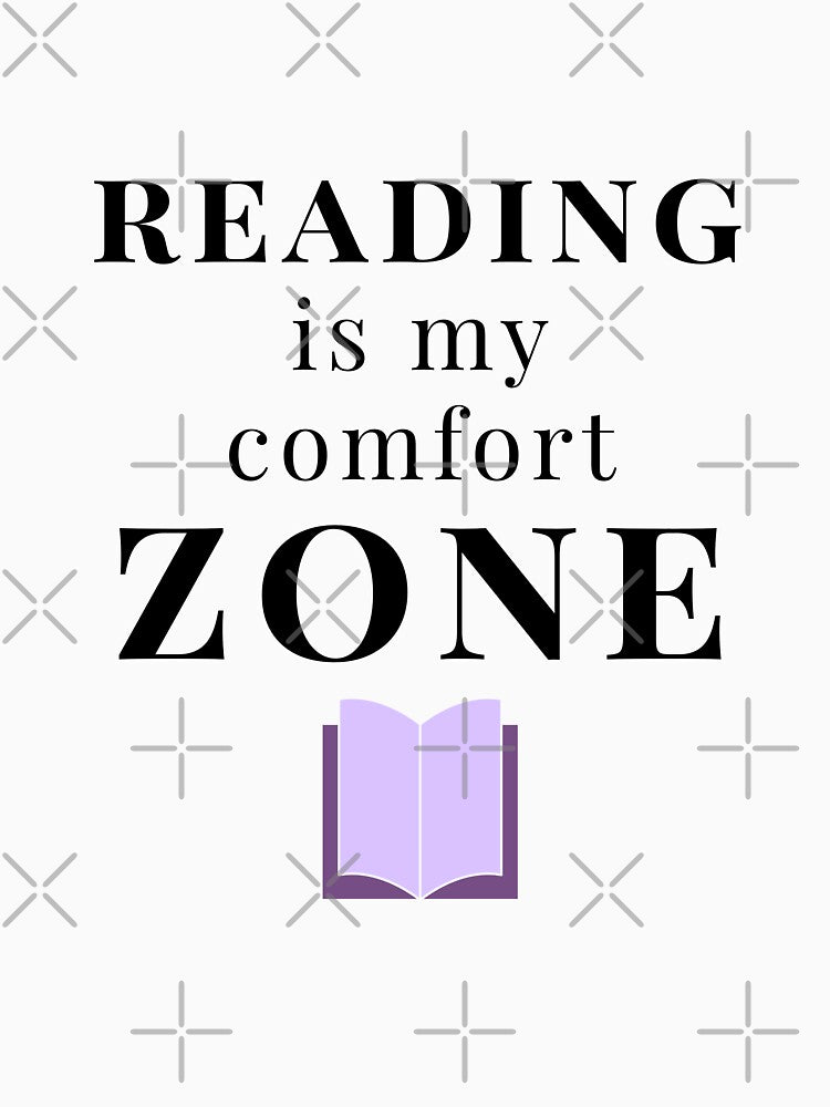 Reading Is My Comfort Zone Book Lover Gift Sticker by ade-datt