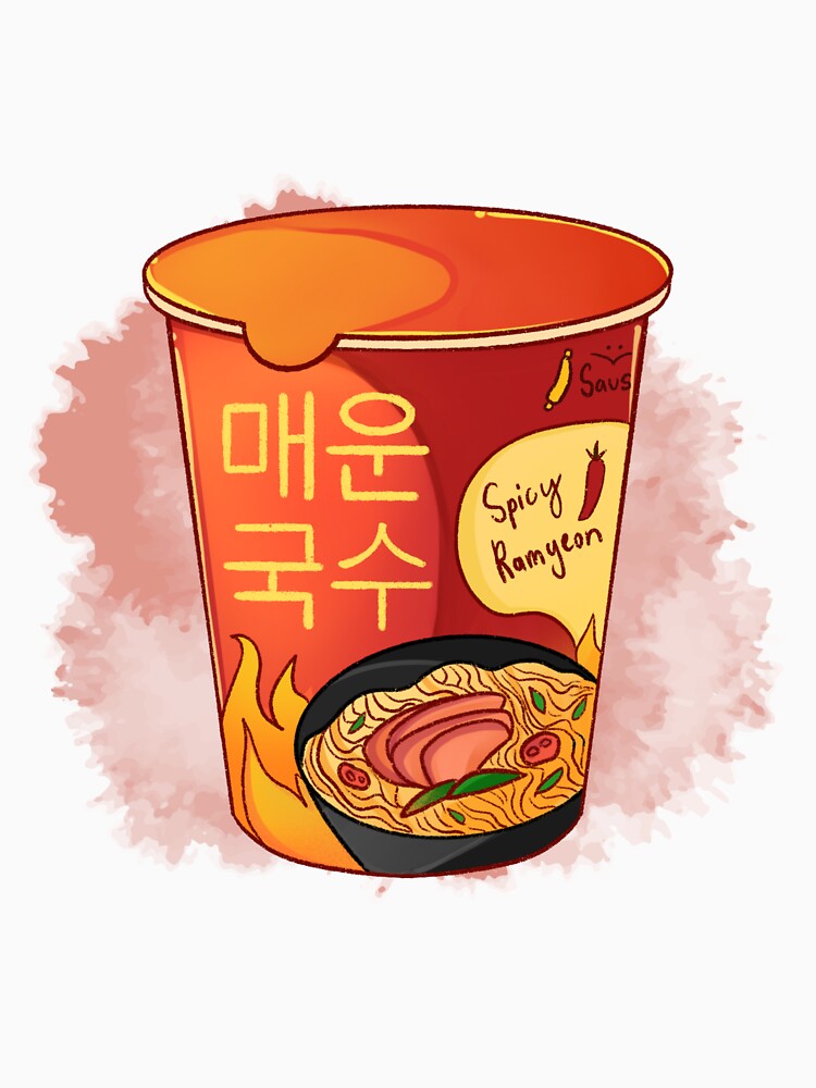 Spicy Ramyeon, Ramen Noodles, Korean Food by Keffy