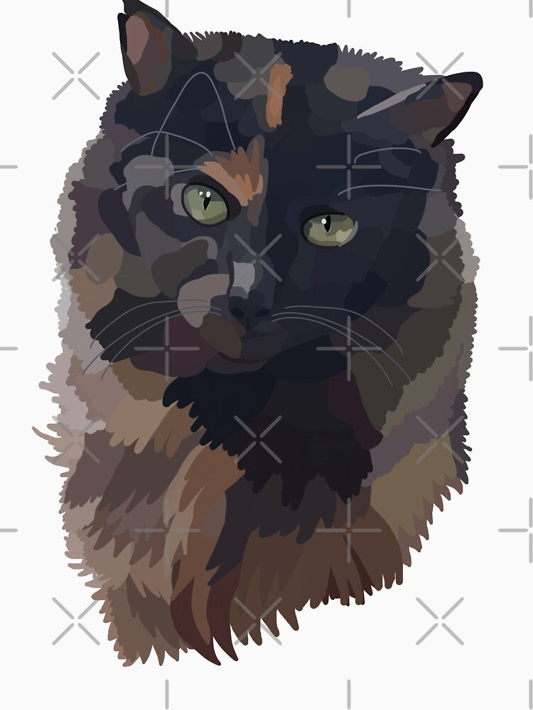Fluffy Tortoiseshell Bust - JubJub by Mekredez