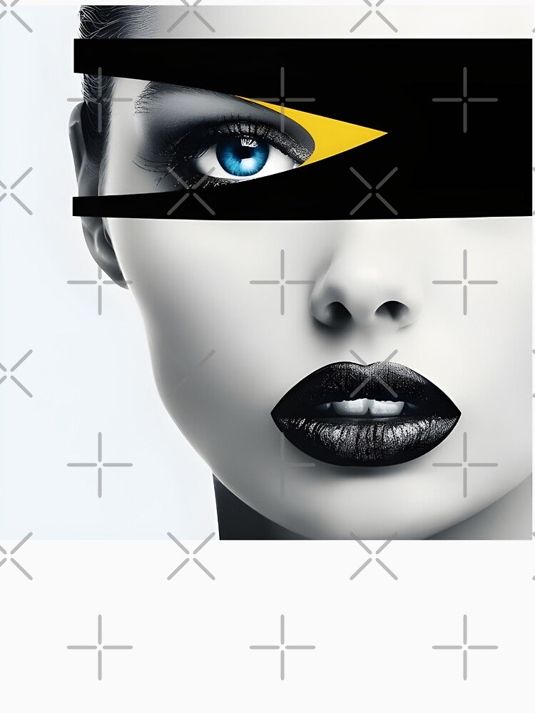 minimalist abstract woman print by dcrc