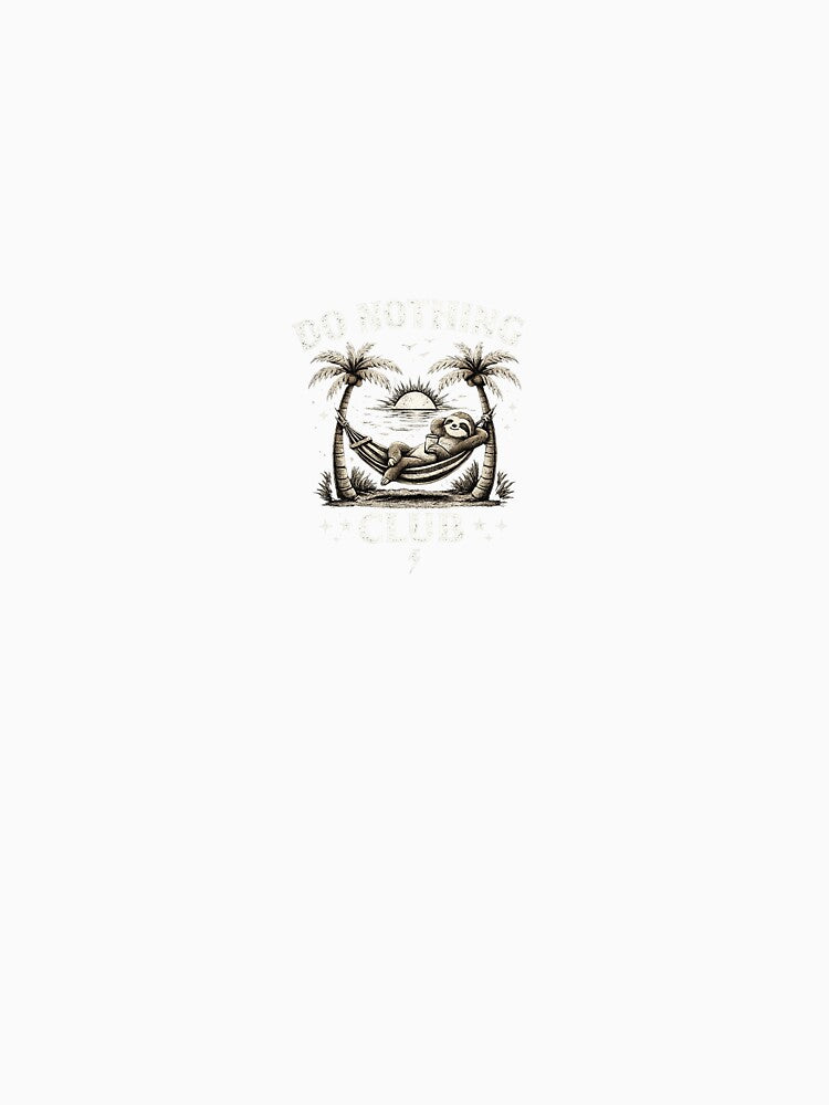 Do Nothing Club – Cute Lazy Sloth Aesthetic Design by XTC-prod