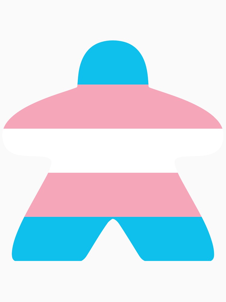 Trans Pride Flag Meeple by BeamGeeks