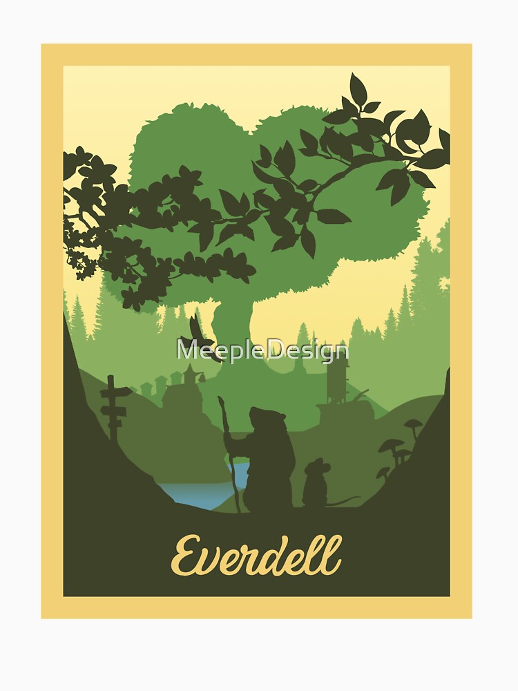 Everdell - Board Games - Minimalist Travel Poster Style - Board Game Art (Authorised) by MeepleDesign