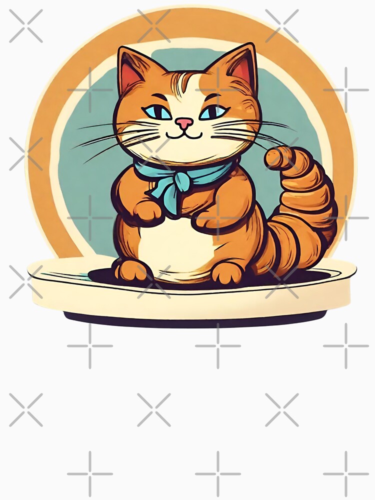 Croissant cat by Eolithic