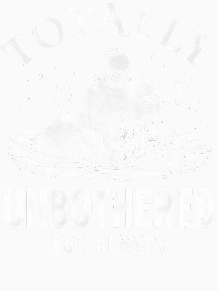 Totally Unbothered Capybara Hot Spring Funny Zen Animal by Mason-Pride