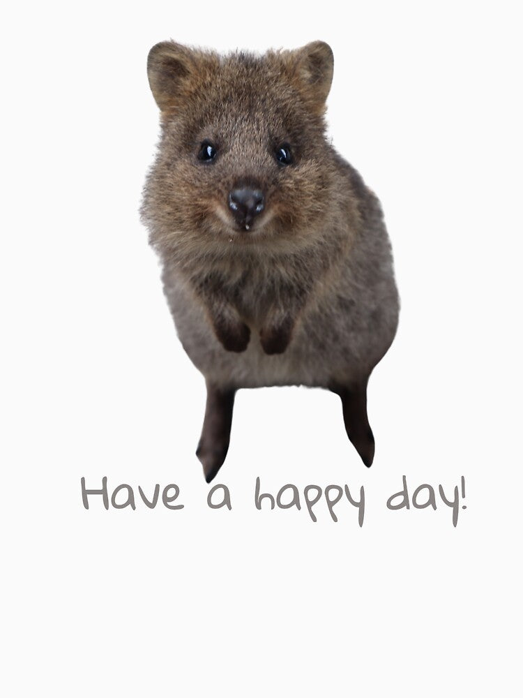Smiling Quokka – Cute Australian Animal Illustration by doniaabraham