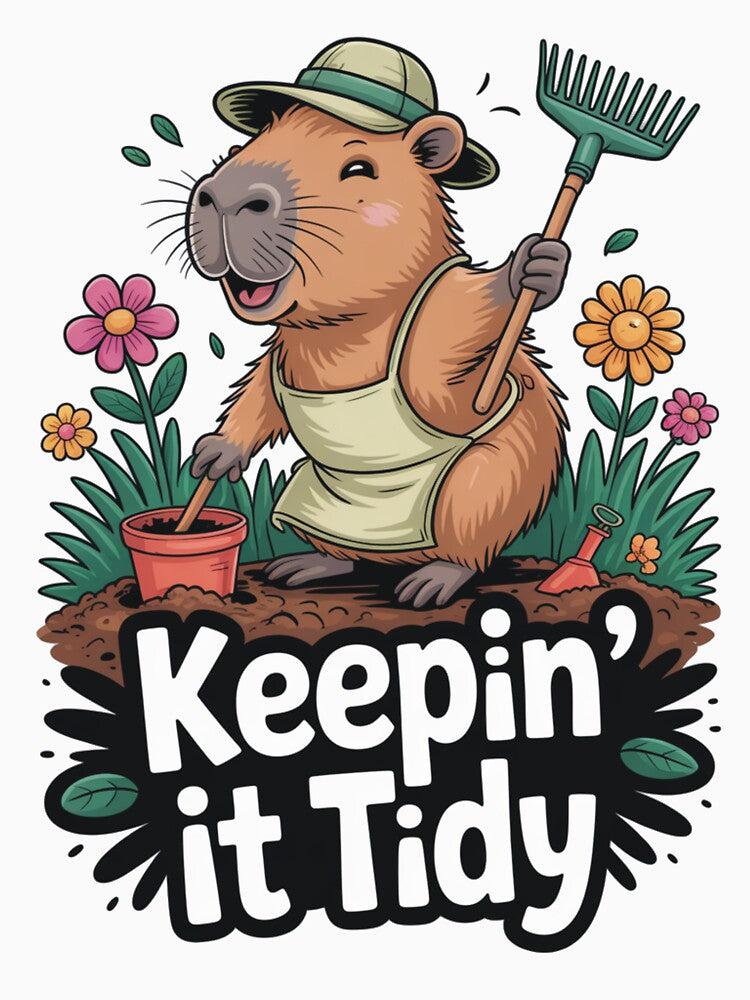 Capybara Chill – Just Chilling Garden Mood by DreamOnShirts
