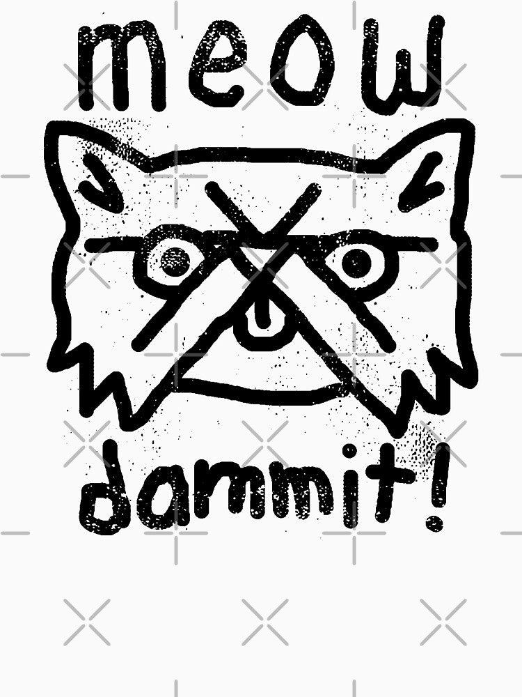 Smooshed Face Persian Cat says meow dammit! by blueveins