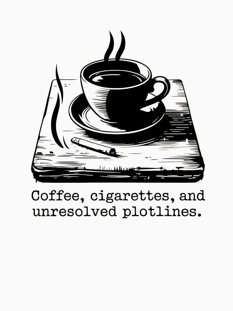 Coffee, cigarettes, and unresolved plotlines classic noir film by CogniCraft