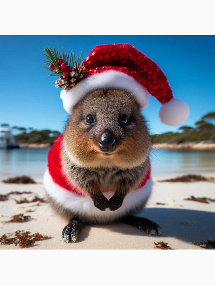 Santa Quokka 1 by Sybille-Yates
