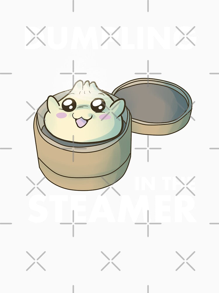 Dumpling in the Steamer, Cute Kawaii Dumpling Lover, New Baby Announcement by fatamyfan1