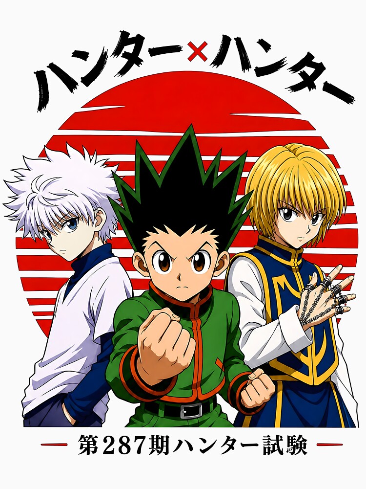 Adventure Anime Trio Red Sun Graphic Art by sidki-SDK