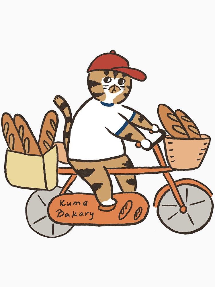 funny cat and bicycle by LittleAdong