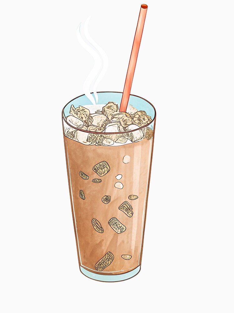 Iced Chai Summer Vibes – Tropical Iced Tea Illustration by VividOrganica