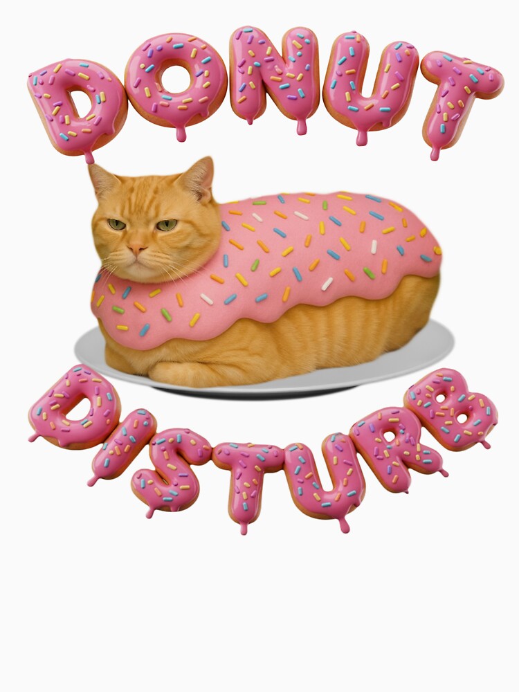 Cat Donut Loaf Grumpy Orange by TheSignFi