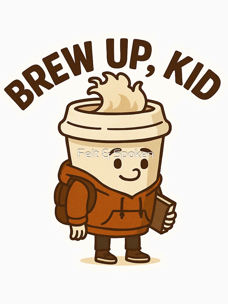 Brew Up Kid – no background by Felt & Spoken