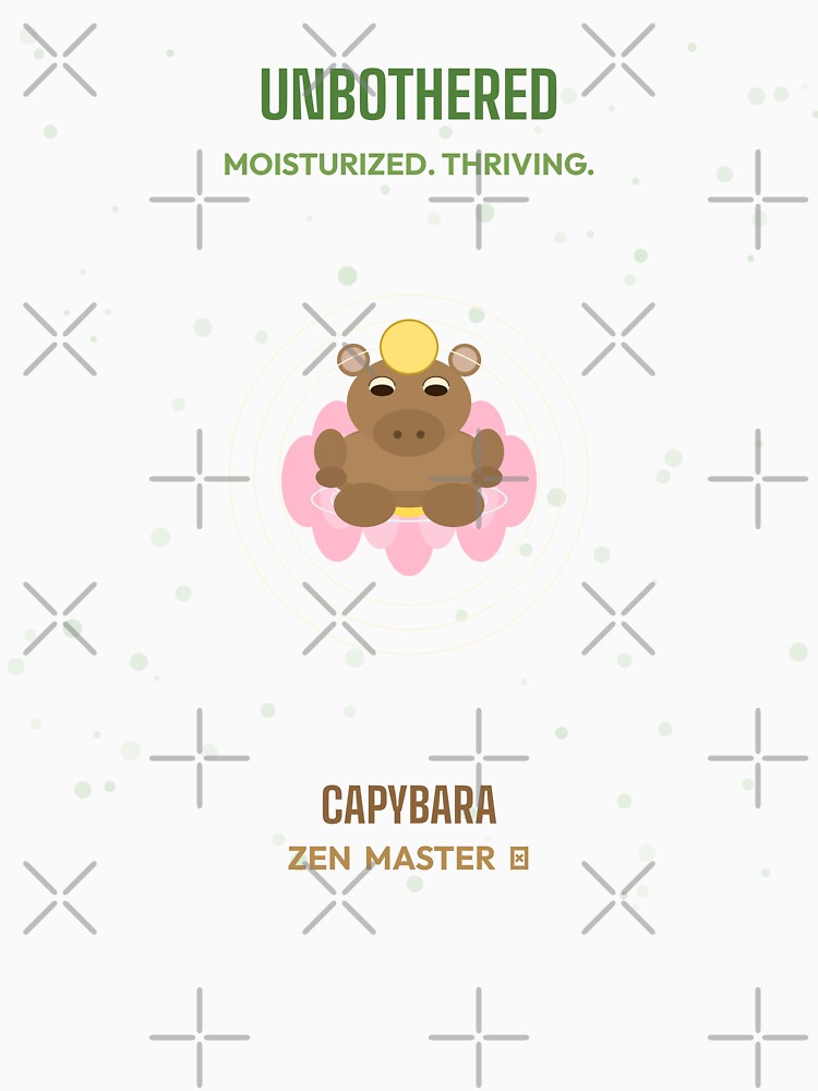 Capybara Zen Unbothered Wellness by FlamaC
