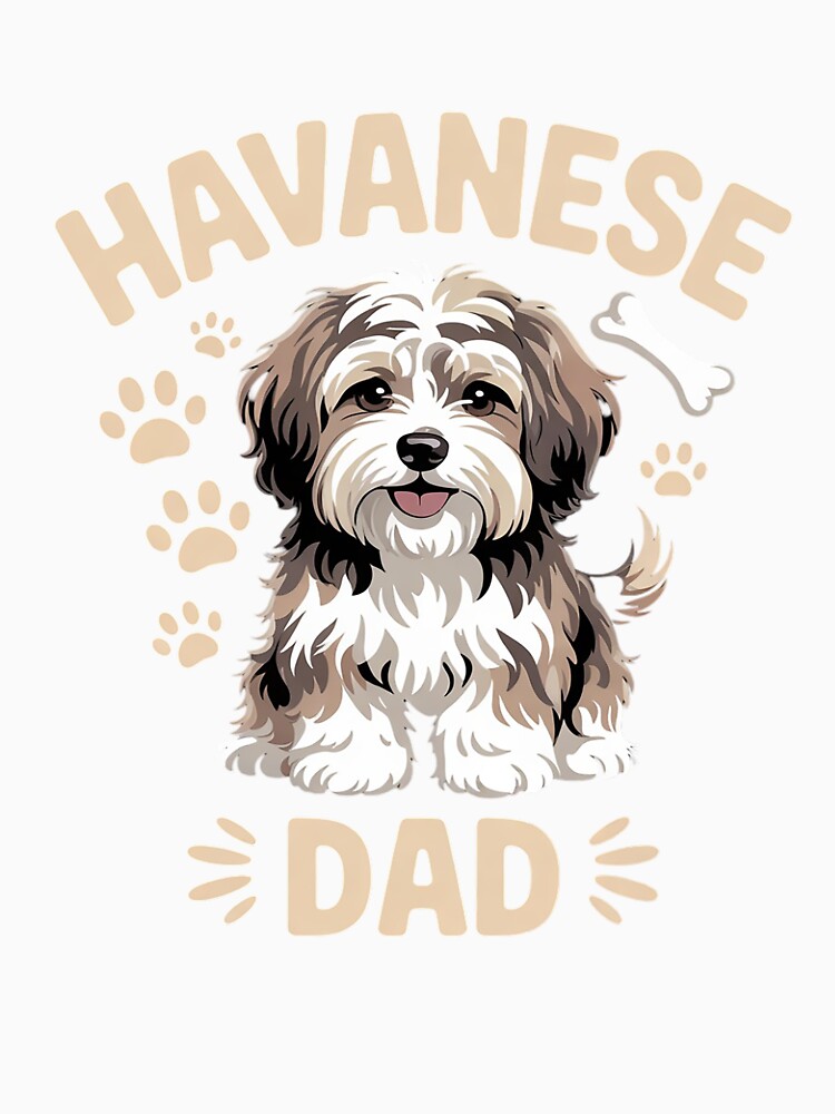 Havanese- Dad Father's Day Pet Dog Breed Pet by NailMolisa