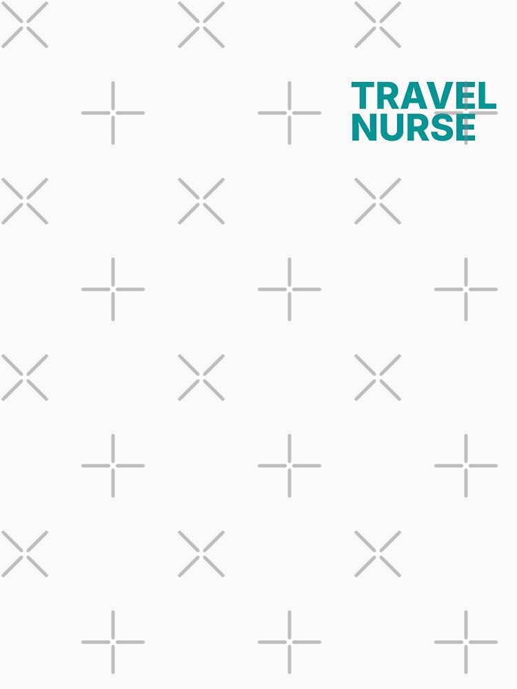 TRAVEL NURSE left chest print by YNELENT