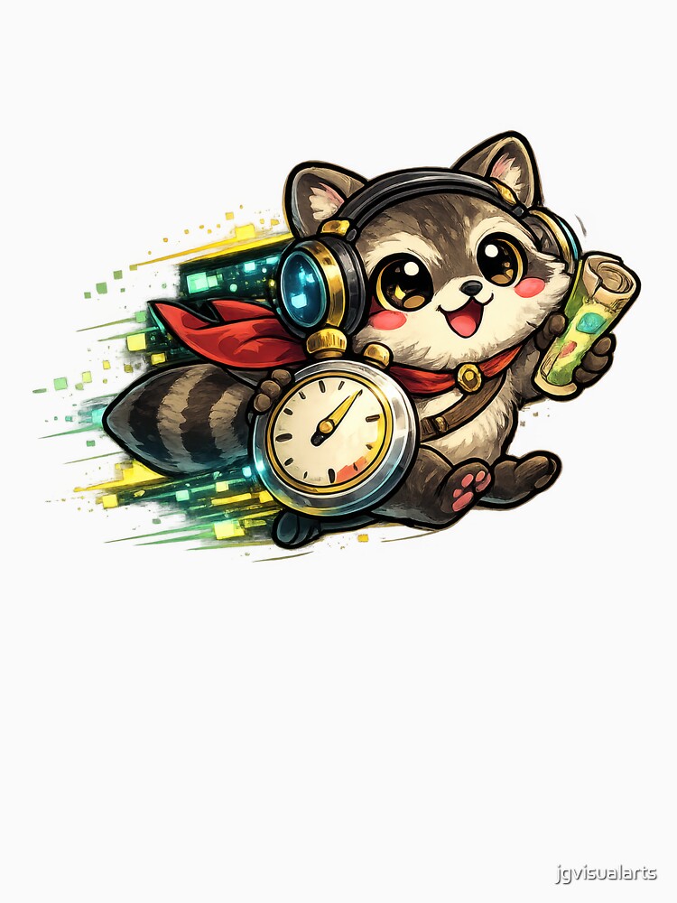 Speedrun Raccoon by jgvisualarts