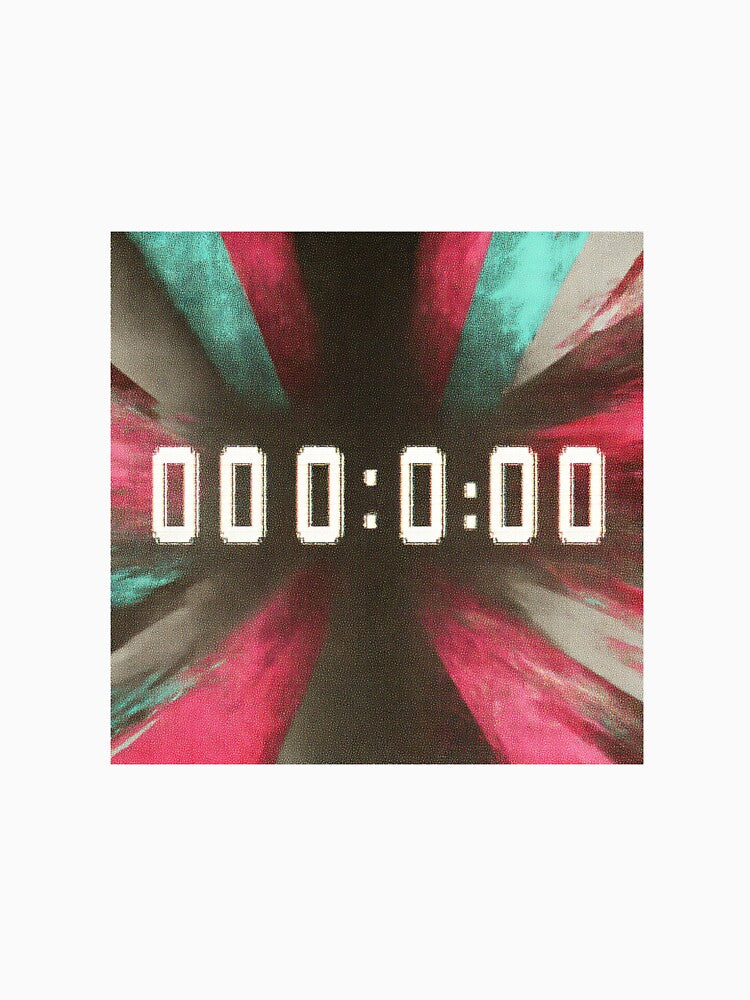 000:00:00 Speedrun Timer – Glitch Retro Countdown Aesthetic by Cairo-Ink
