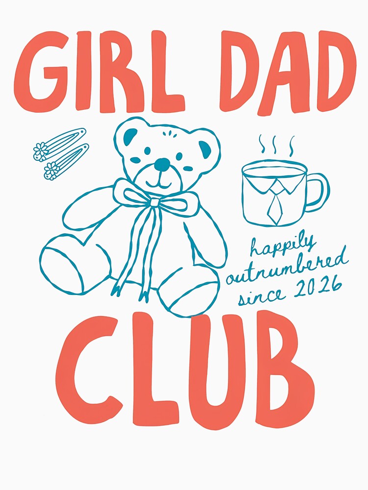 Girl Dad Club, Girl Dad, New Dad Gift by Malosortin