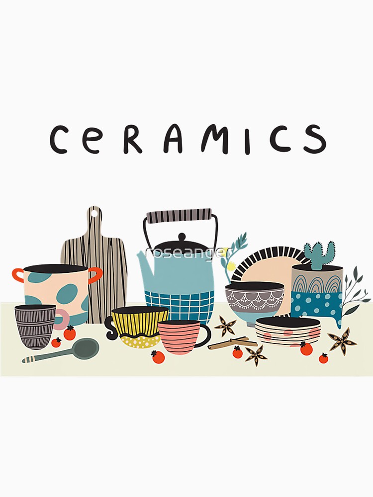 The Lovely Ceramics Class In Gray Graphics by roseanger