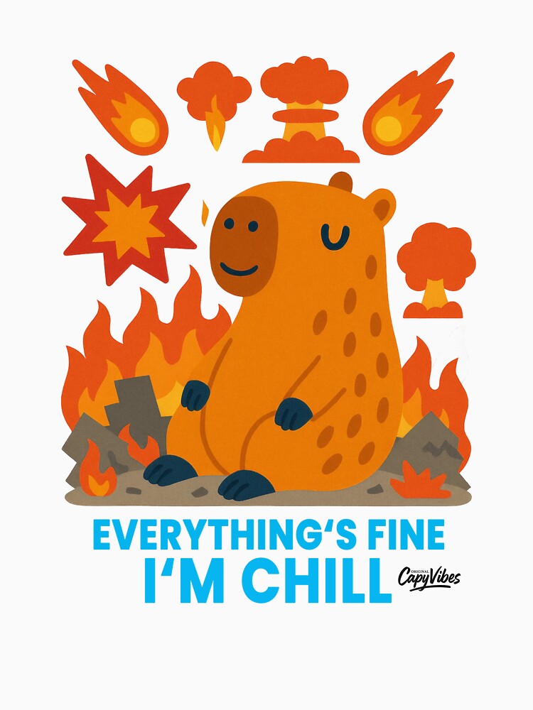Everything's Fine I'm Chill: Apocalypse Capybara by Capy-Vibes