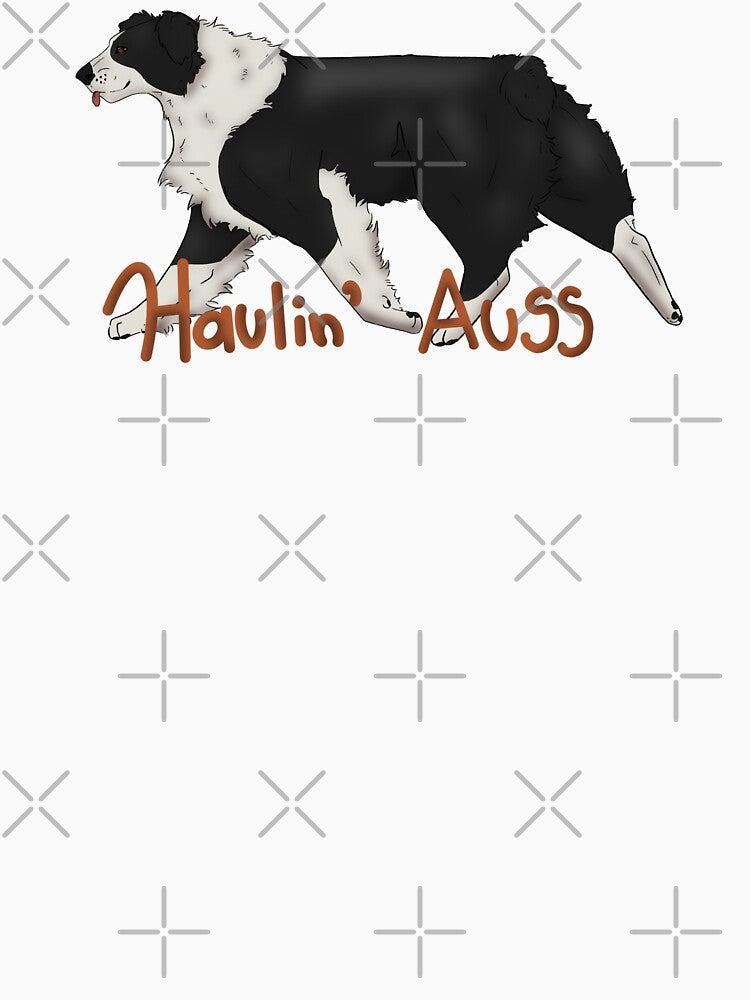 Haulin Auss Australian Shepherd Aussie - Black Bi Pet Gift by UptownMuttCreations