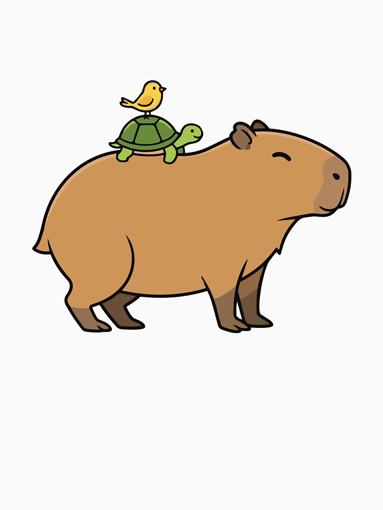 Capybara Stacking Friends Cute Animal Pile by Petzzz