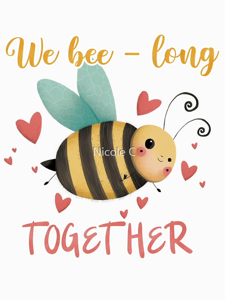 Bee Keeper Honeybee Bumble Bee Positive Kawaii by Nicole Creates