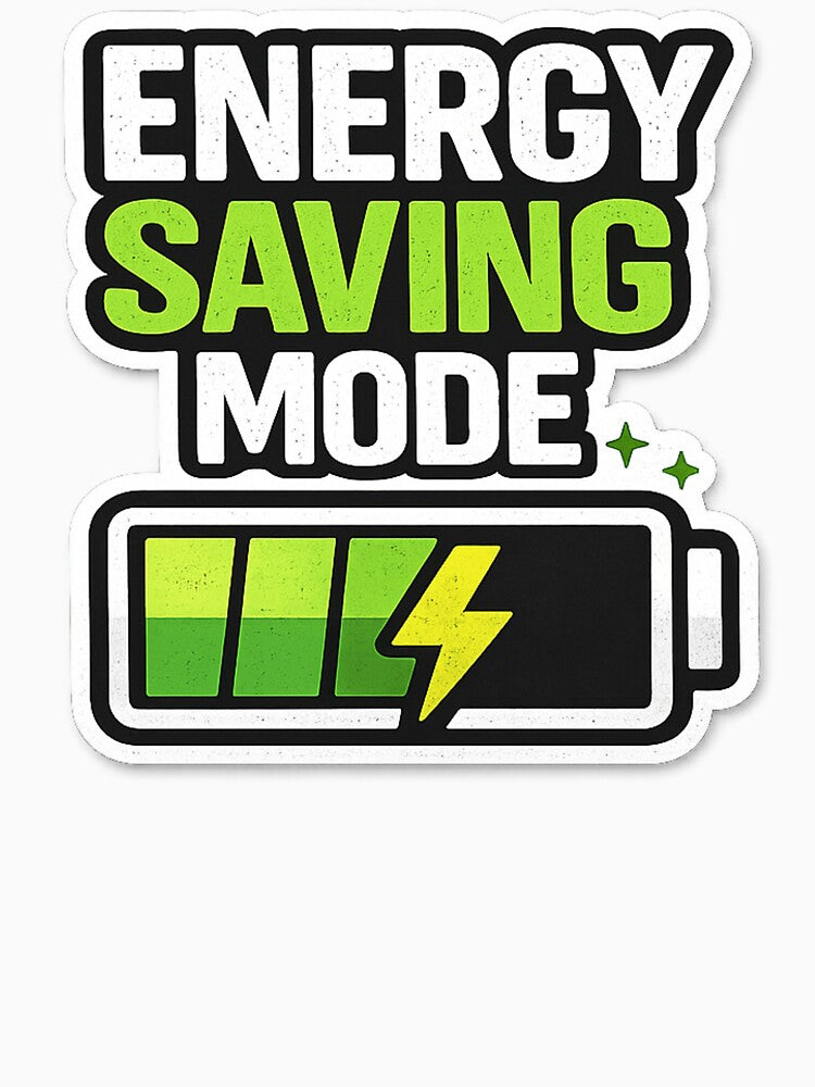 Energy Saving Mode Funny Low Energy Introvert Sticker by Timeless Junction