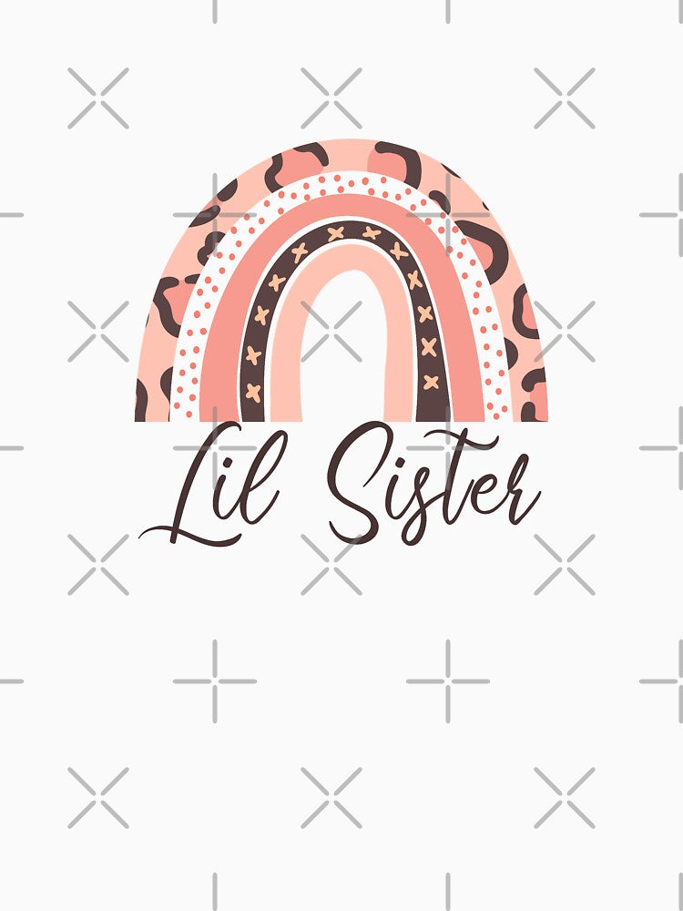 Lil Sister Leopard Rainbow, Little Sister, Matching Sibling by CreativaArt-