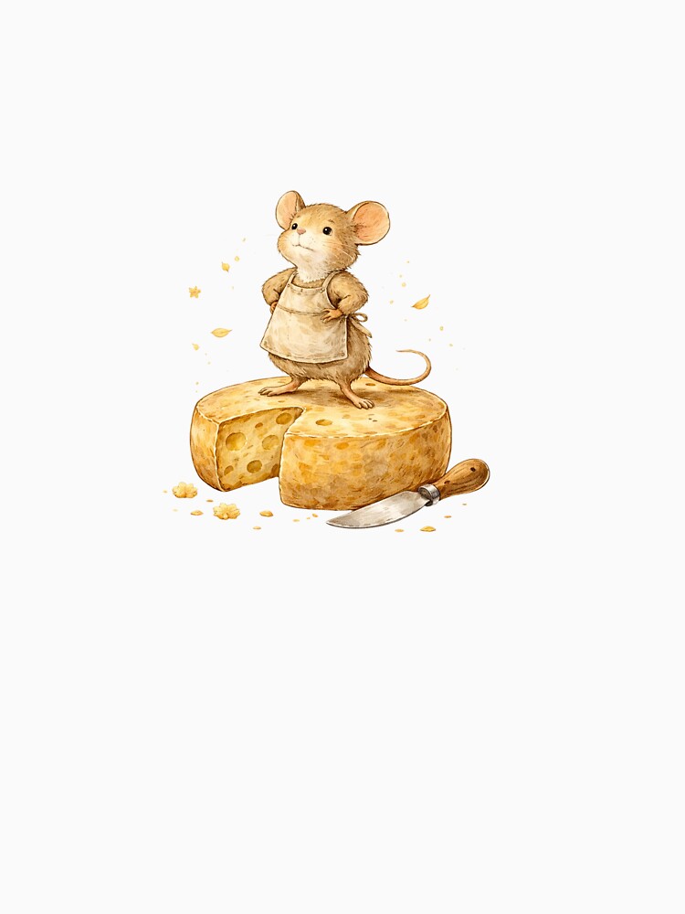 Artisan Cheese Mouse Farmers Market Foodie Gift by AQUILAKREO