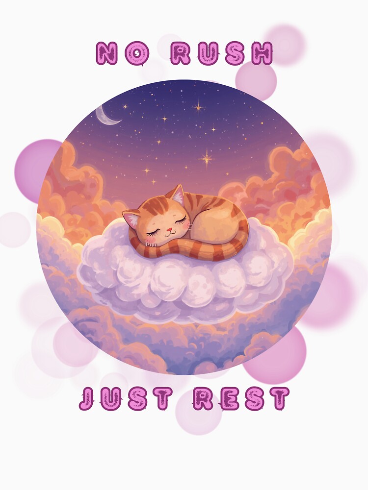 No Rush Just Rest Cozy Summer Aesthetic Design by iamKRUK