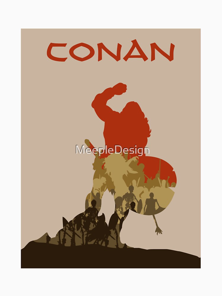 Conan (light) Design - Minimalist Silhouette Poster Style - Board Game Art by MeepleDesign