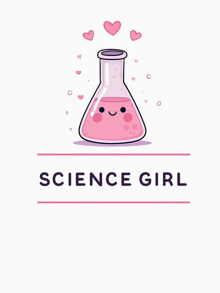 Science Girl Design with pink hearts! by ThunderParrot