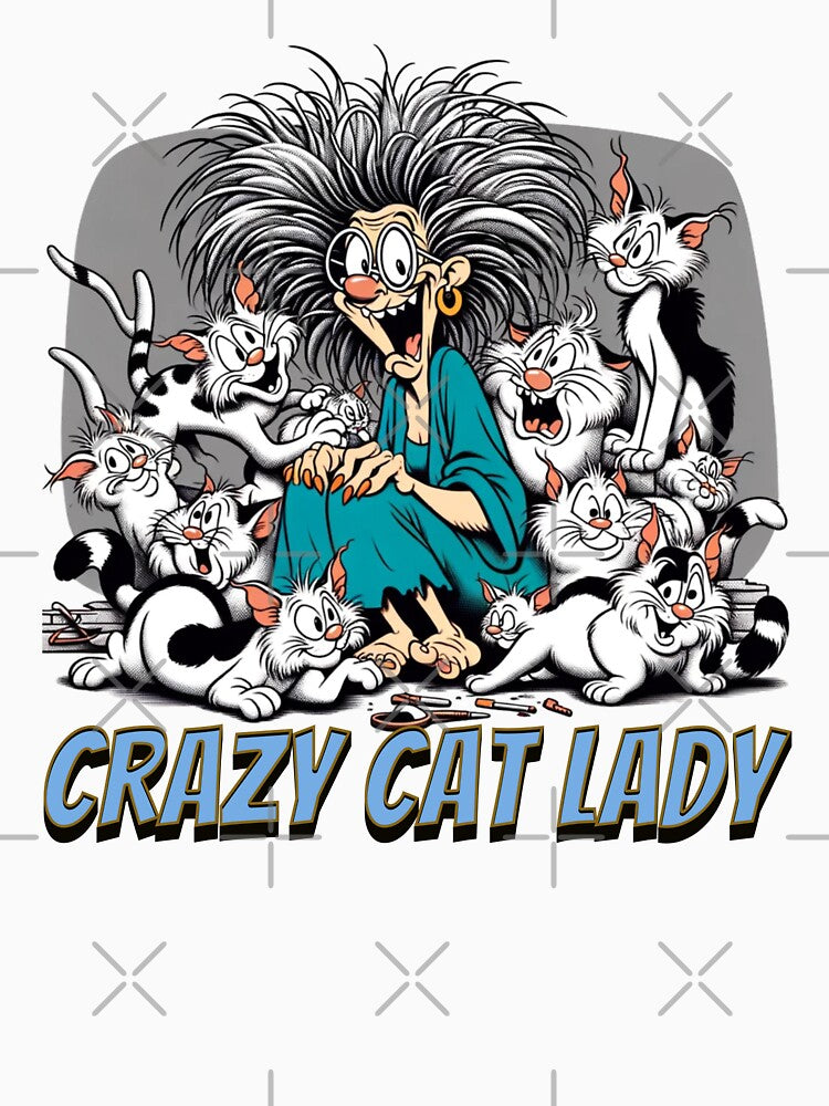 CRAZY CAT LADY WHITE , DAD FUNNY, MOM FUNNY by HYPeR-NaTUrE