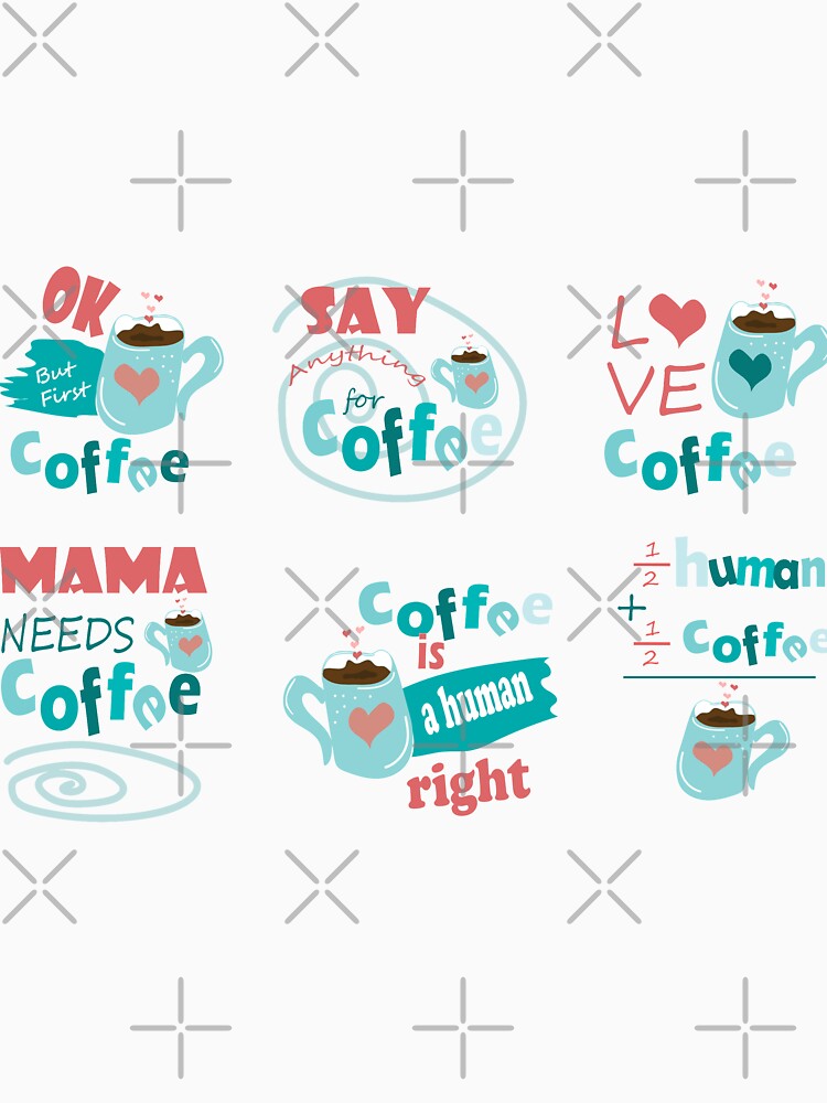 Coffee stickers for  coffee addicts by olafekry