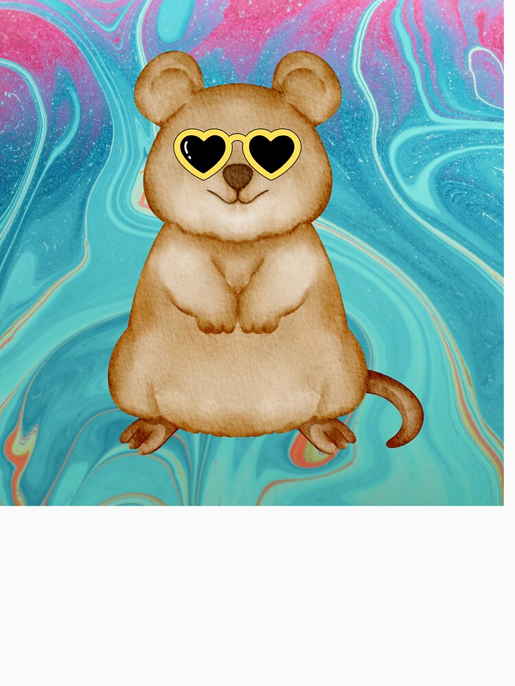 Hippie Quokka with Heart Glasses – Cute Music Festival Vibes by oldschoolway