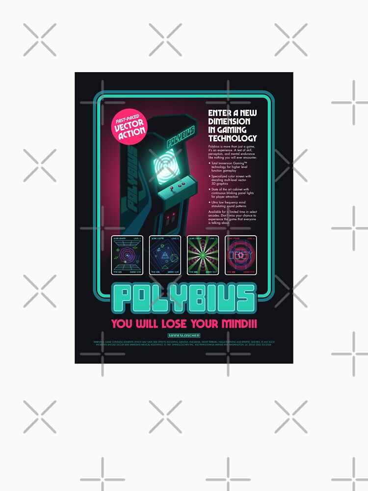 Polybius Arcade Game Ad Dark by VoodooCircus