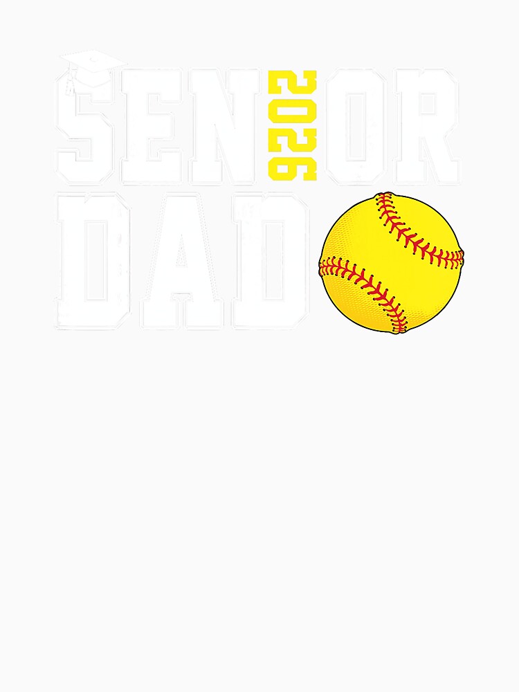 Proud Softball Dad Celebrating Senior Year Graduation Class 2026 by zamiokaline