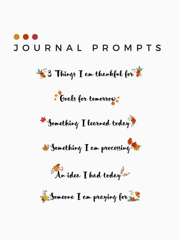 Personal journal writing prompts by Marguerite Faure