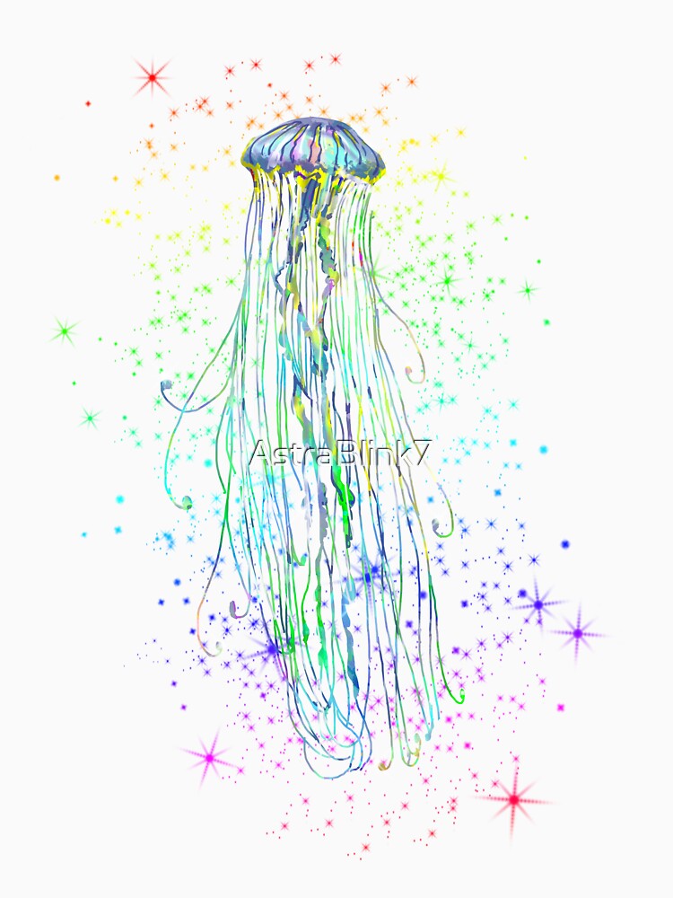 Rainbow Jelly fish by AstraBlink7