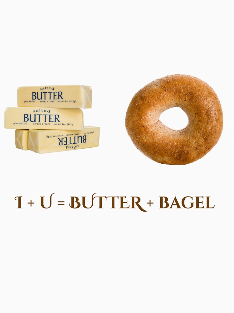 I + U = Butterbagel by PetraShape