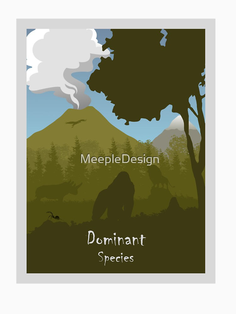 Dominant Species  - Board Games - Minimalist Travel Poster Style - Board Game Art by MeepleDesign